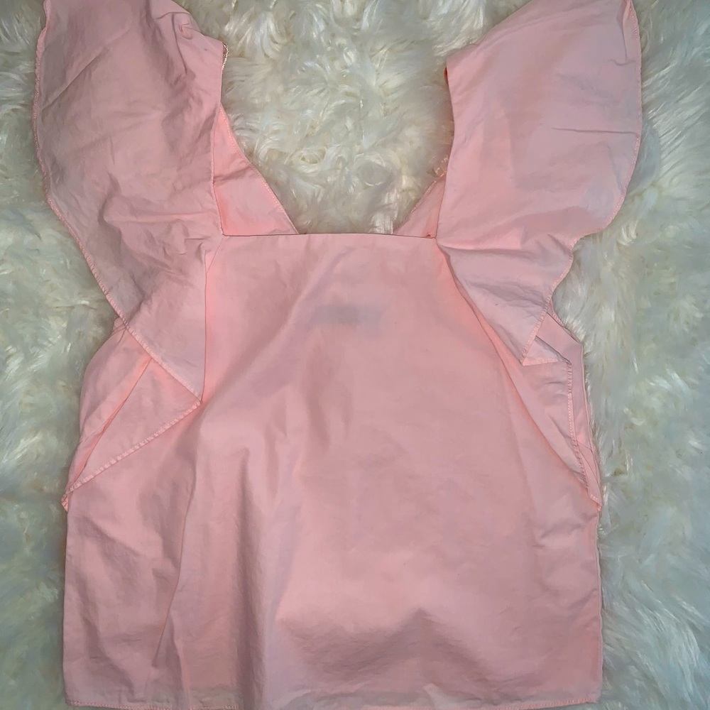 Zara trf ruffle top